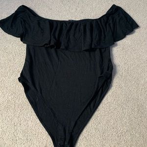 Off the Shoulder Flowy Bodysuit